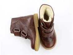 Angulus cognac vinterstøvle med TEX (smal)